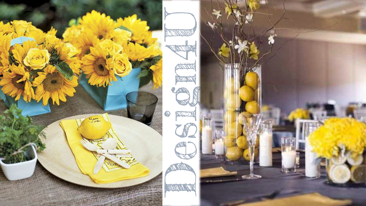 tavola giallo e limone